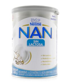 LECHE NAN SIN LACTOSA LTA X 400 GR