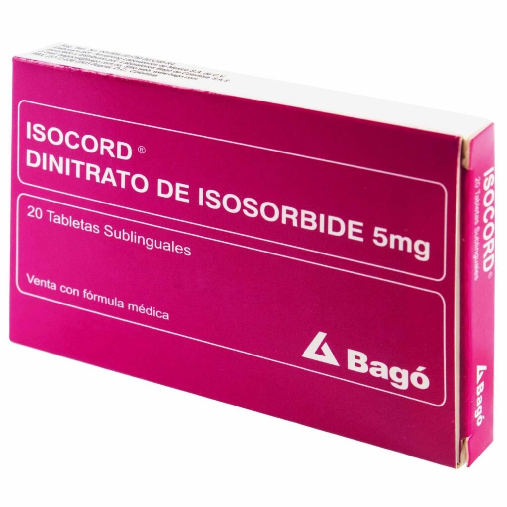 ISOCORD SUBLINGUAL 5 MG TABLETALETAS CJA X 20 UN - Droguerias Patria