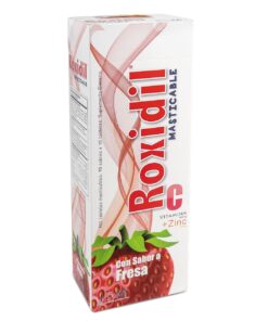 ROXIDIL MASTIC VIT C+ZINC FRESA 100 TABLETA CJA
