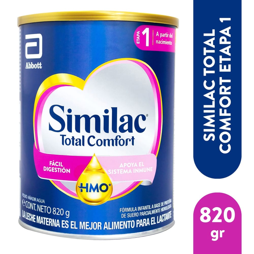 LECHE SIMILAC 1 TOTAL COMFORT HMO 820 GR LATA