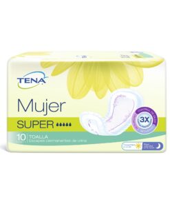 TOALLAS TENA SUPER MUJER PAQ X 10 UN