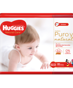 PAÑAL HUGGIES NATU CARE G ETAPA 3 PAQ X 30 UDS