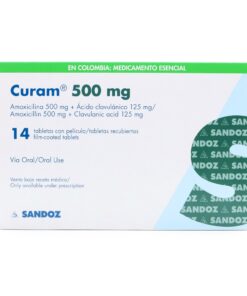 CURAM 500 MG+125 MG 14 TABLETAS CJA X 14 UND