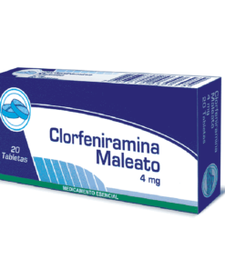 CLORFENIRAMINA 4 MG TABLETAS CP CJA X 20 UND