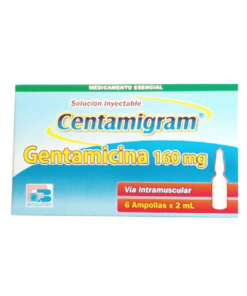 CENTAMIGRAN 160 MG AMPOLLAS 30% CJA X 6 UN