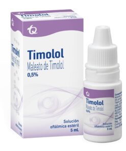 TIMOLOL MALEATO 0 5% GOTAS OFTALMICA MK FCO X 5 ML