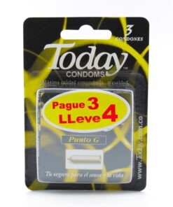 PRESERVATIVO TODAY PUNTO G PAG 3 LL 4 CONDONES