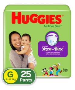 PAÑAL PANTS HUGG ACTIVE SEC ET 3 G 25 UDS PAQ X 25 U