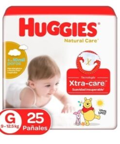 PAÑAL HUGGIES NAT CARE ET 3 GDE 25 UNDS PAQ X 25 UND