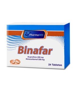 BINAFAR 200/500 MG CJA X 24 UND