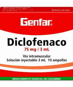 DICLOFENACO 75 MG AMPOLLAS W CJA X 10 UN
