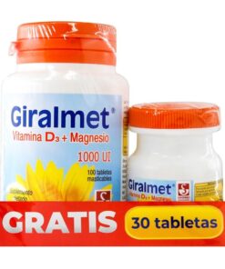 Alternative view of GIRALMET 1 000 UI 100 TABS + 30 TAB OFTA
